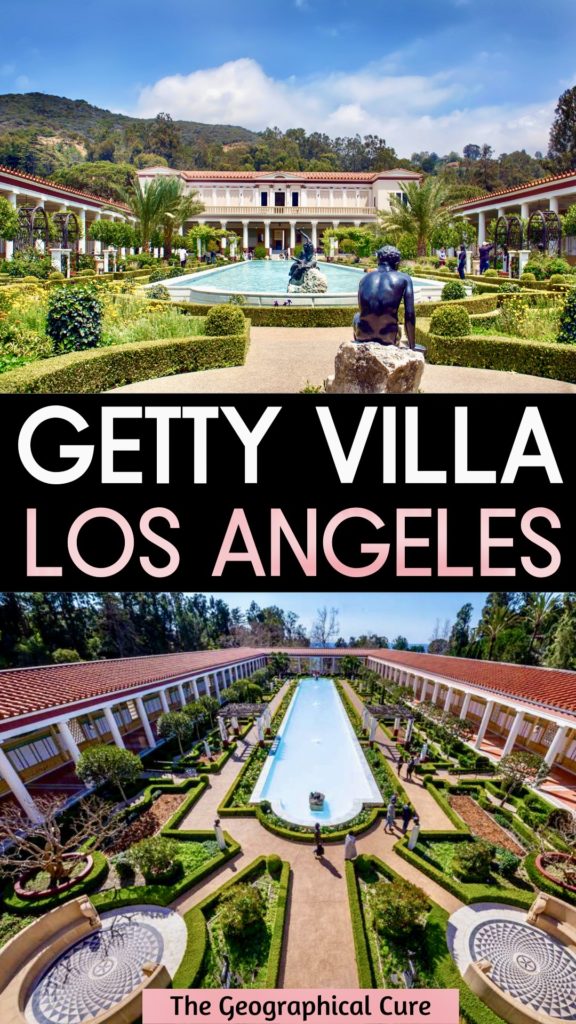 Pinterest pin for guide to the Getty Villa