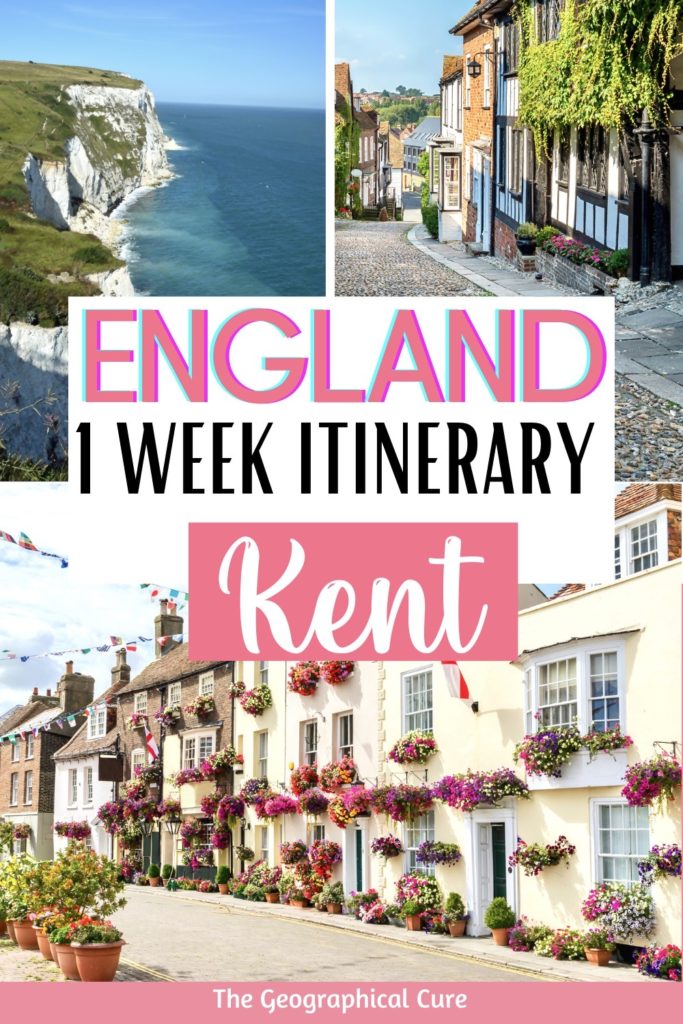 Pinterest pin for one week in Kent