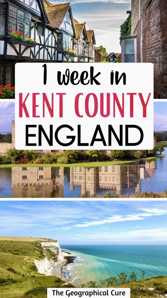 Pinterest pin for one week in Kent England