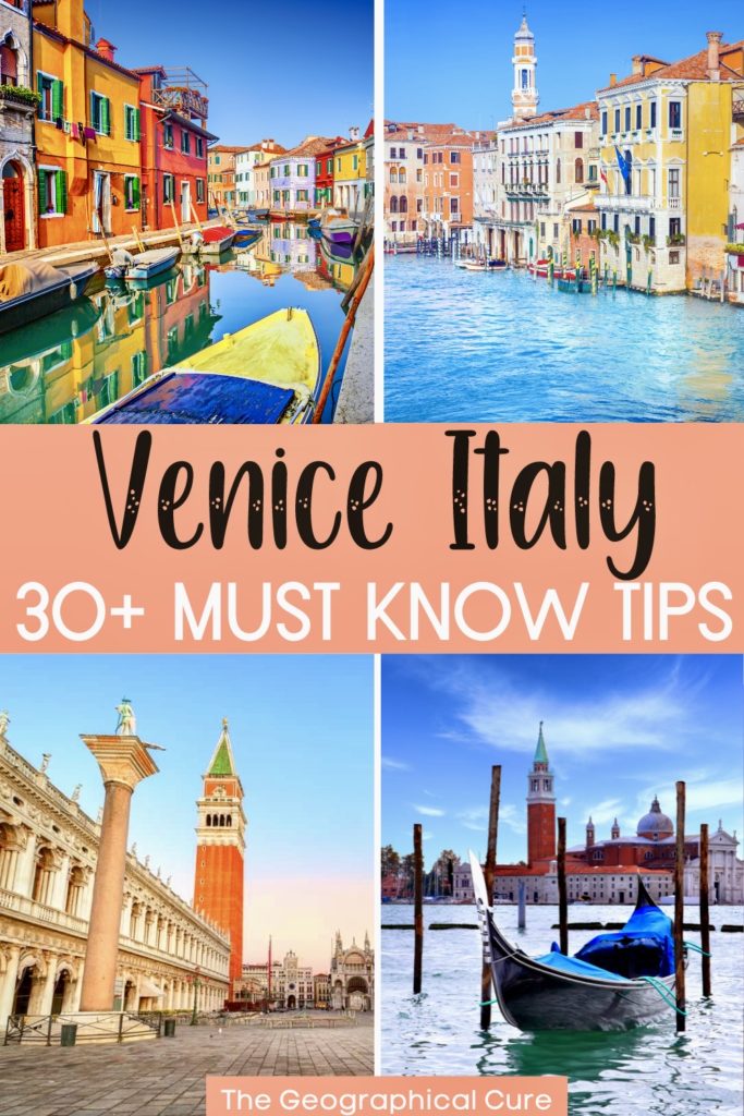 Pinterest pin for tips for visiting Venice