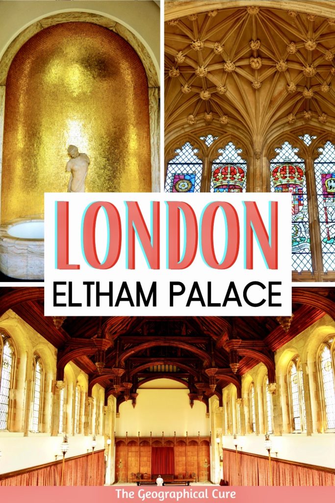 Pinterest pin for guide to Eltham Palace