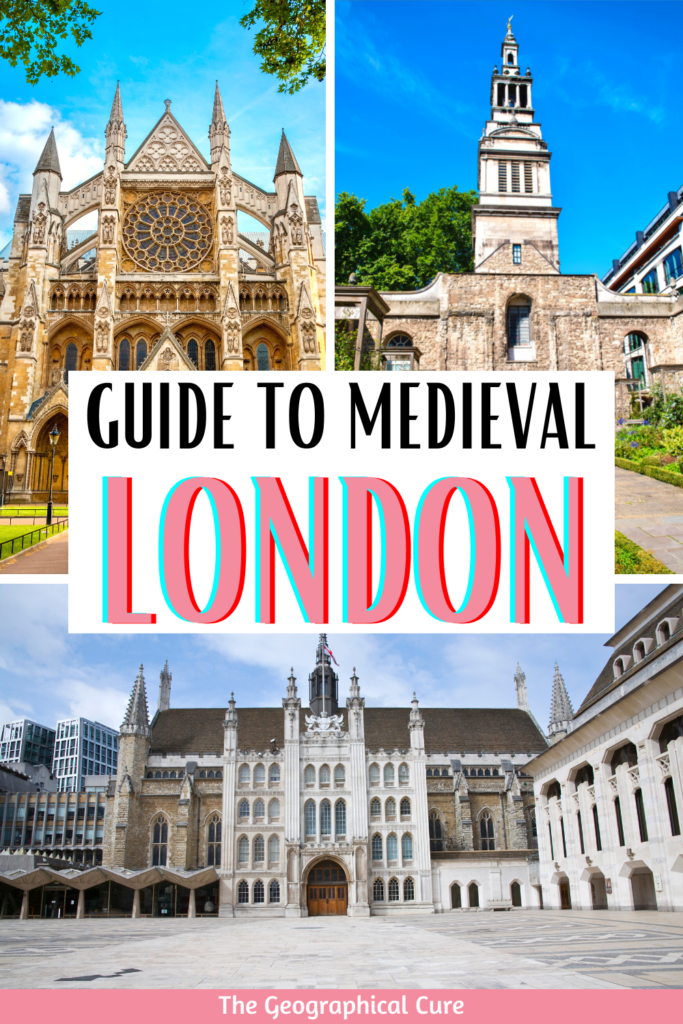 Pinterest pin for guide to Medieval London