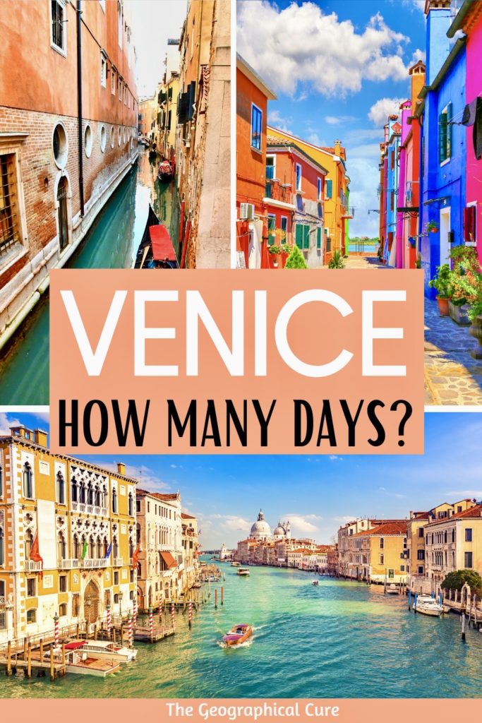Pinterest pin for how many days in Venice is enough