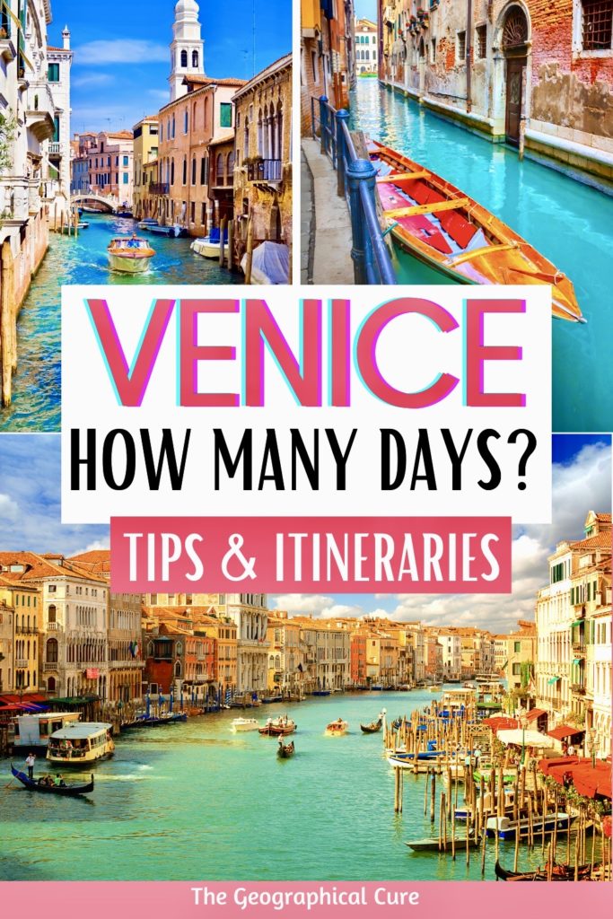 Pinterest pin for how many days in Venice is enough