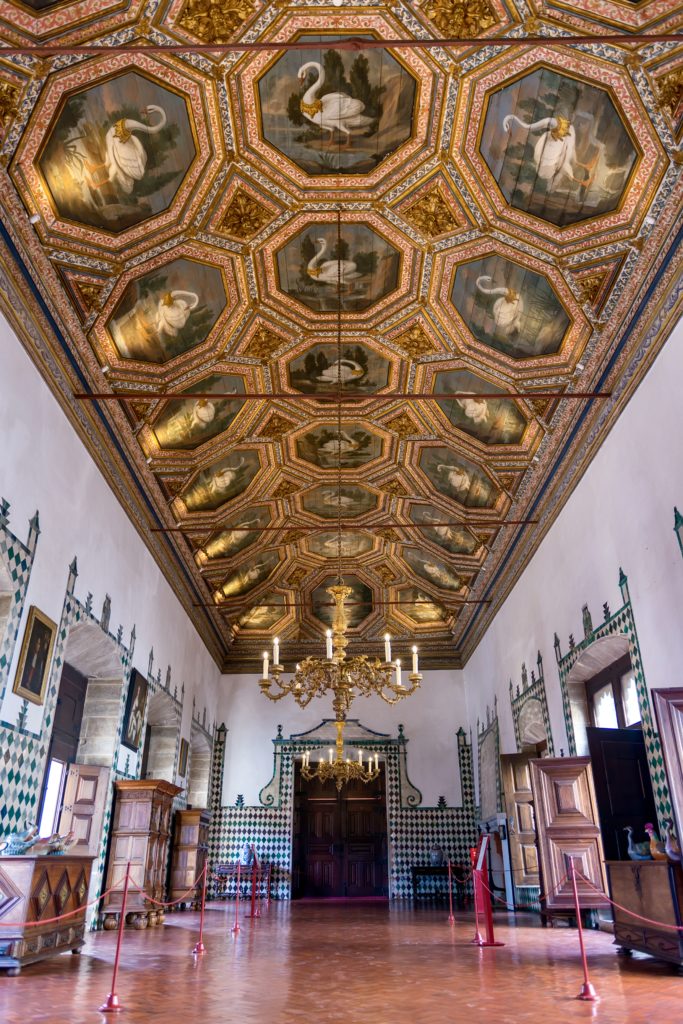 the Swan Room in Sintra National Palace