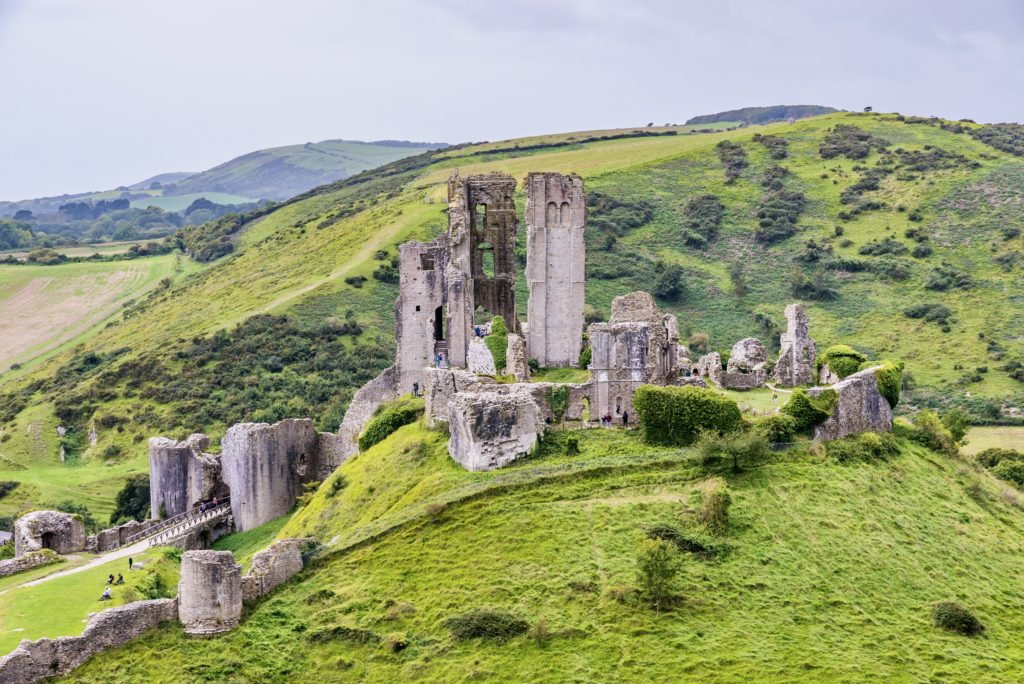 Corfe Castle ruins