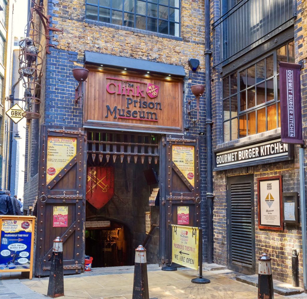 Clink Prison Museum, a notorious prison in Medieval London