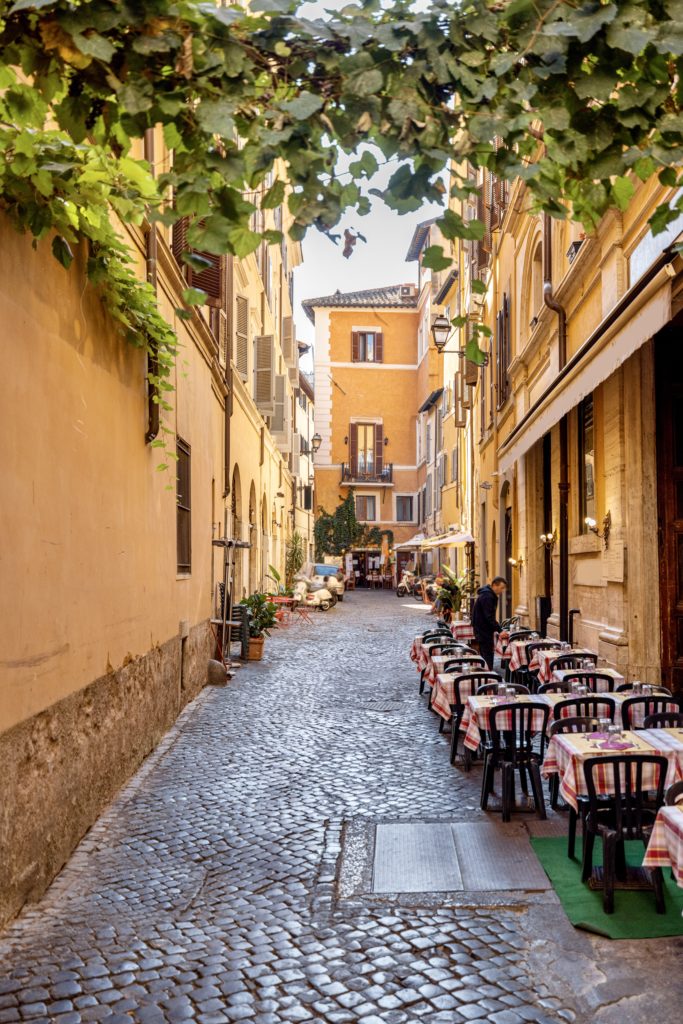 tiny lane in Rome
