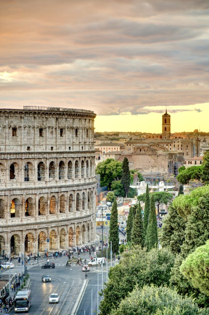 facade of the Colosseum