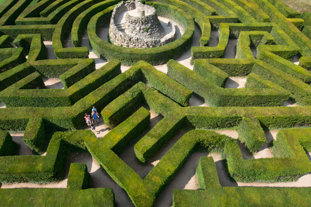 the Leeds Castle Maze, image courtesy of the castle