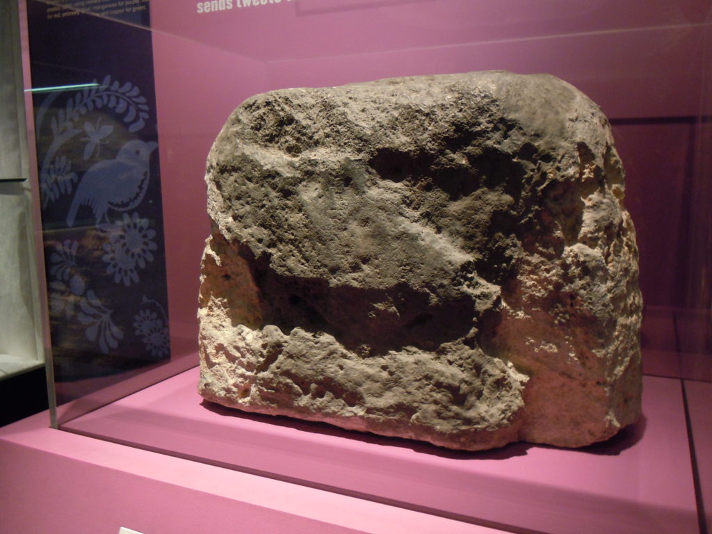 the London Stone, when it was on exhibit at the Museum of London