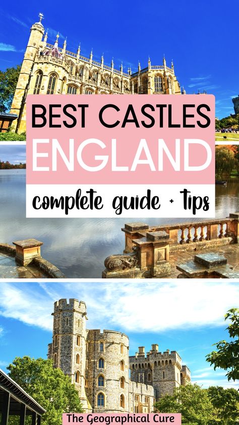 Pinterest pin for best castles in England