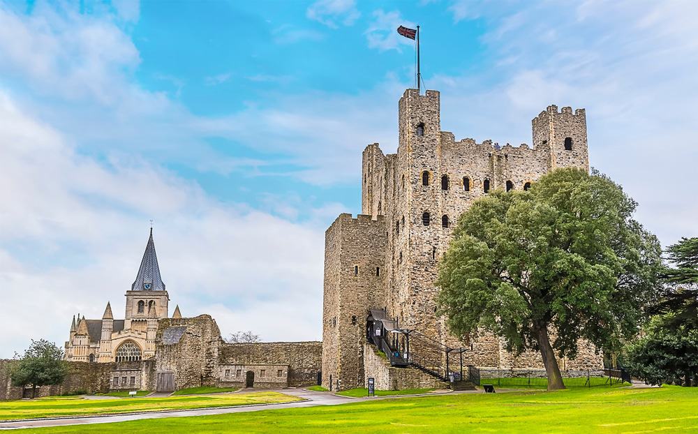 Rochester Castle, one of the bet castles in England