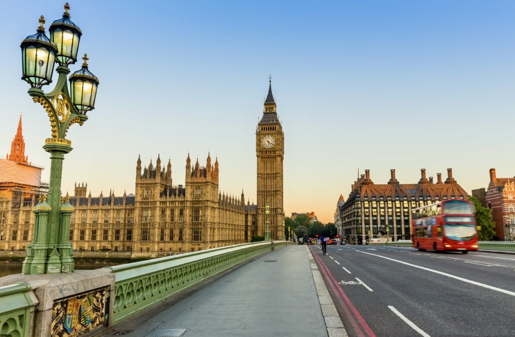 Big Ben and the Houses of Parliament in London