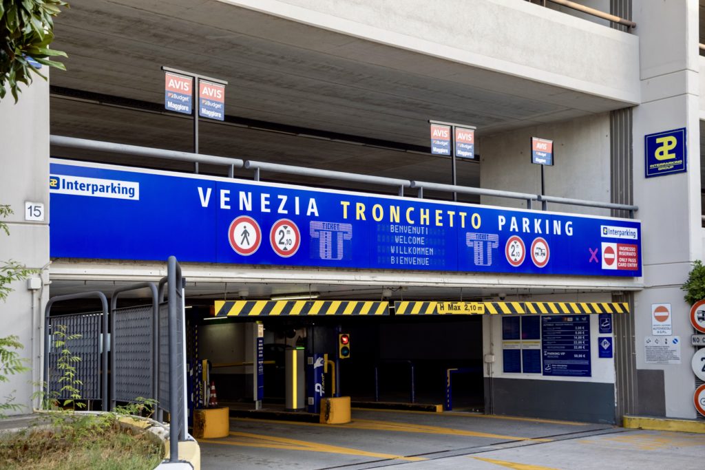 Tronchetto Island parking lot