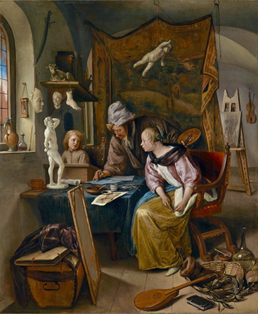 Jan Steen, The Drawing Lesson, 1665