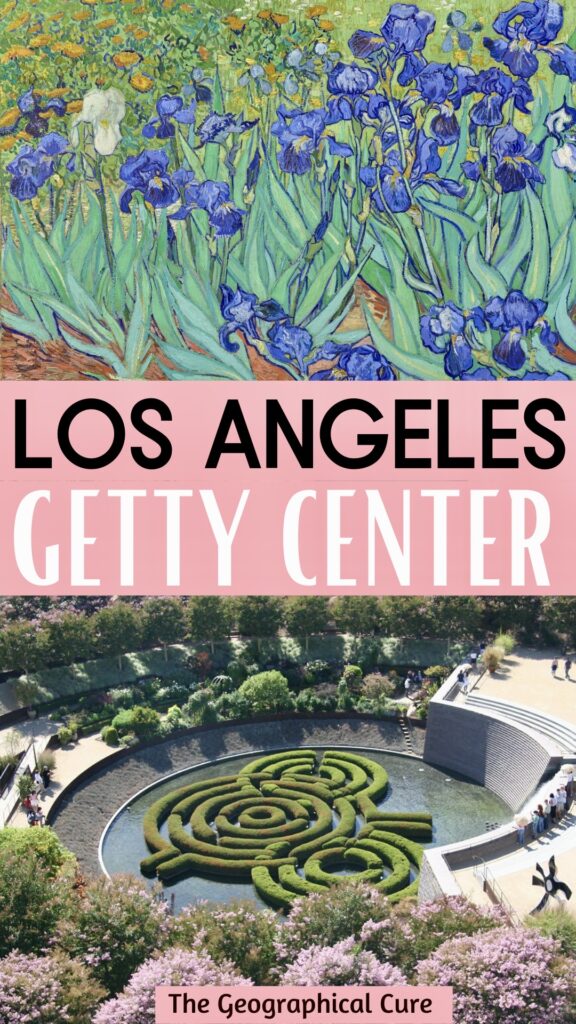 Pinterest pin for guide to the Getty Center