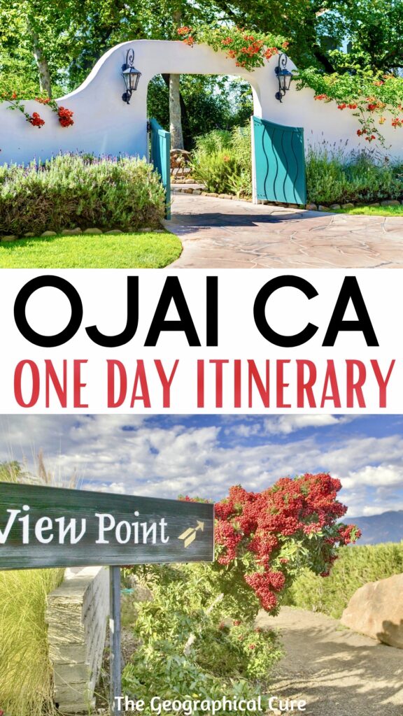 Pinterest pin for Ultimate One Day In Ojai California Itinerary