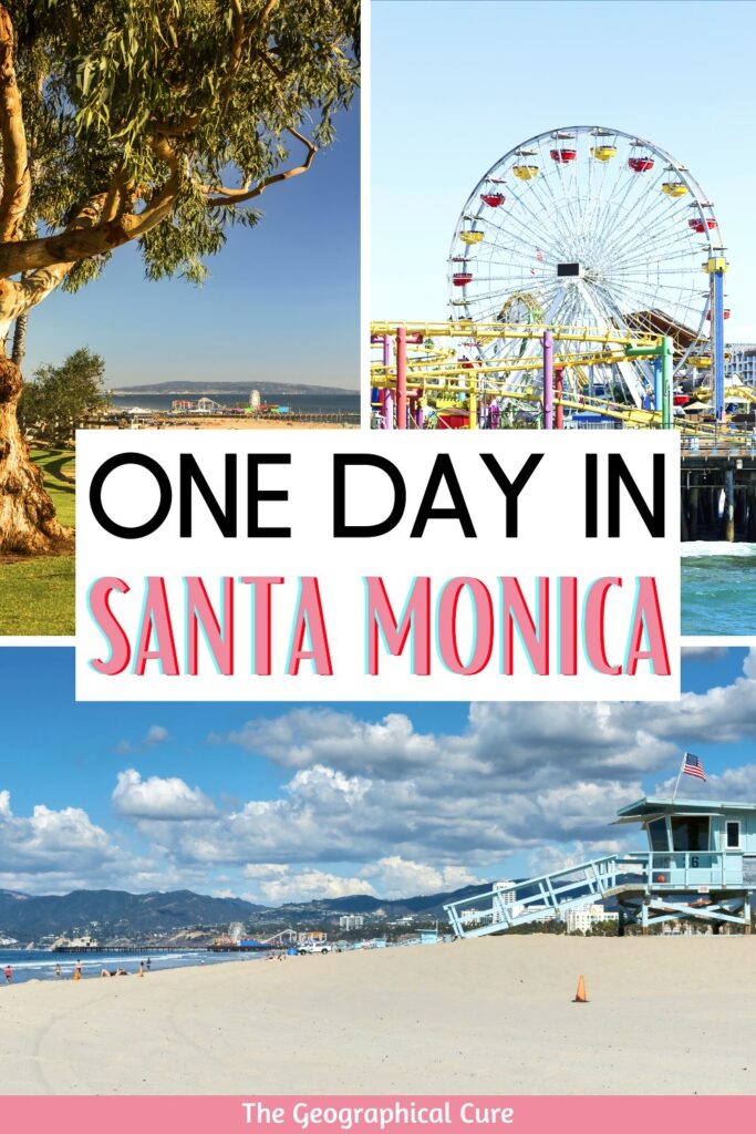 Pinterest pin for one day in Santa Monica