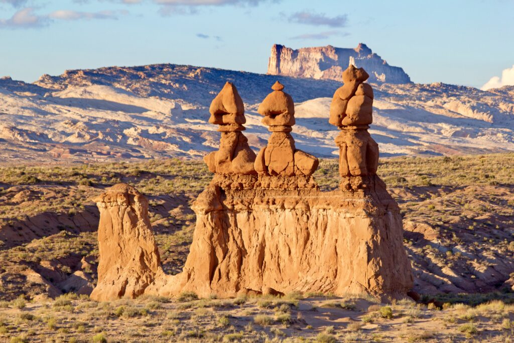 The Three Sisters in Goblin Valley State Park