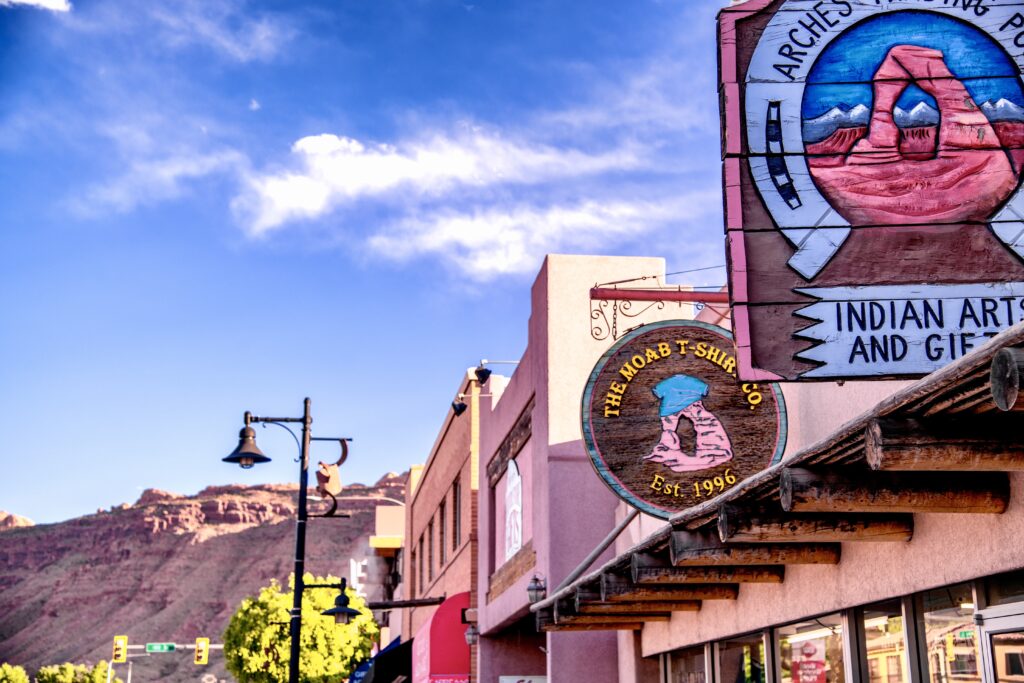 street signs in Moab Utah