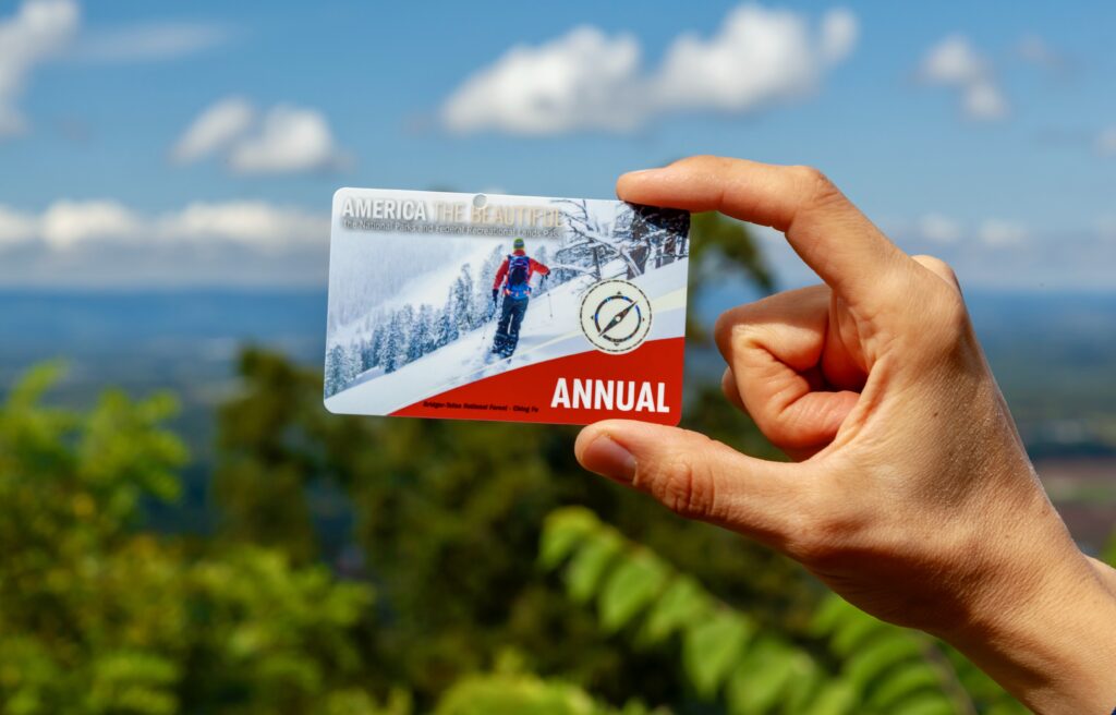 America the Beautiful annual pass card 