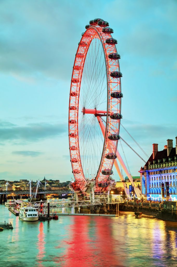 the London Eye, an extremely popular attraction in London