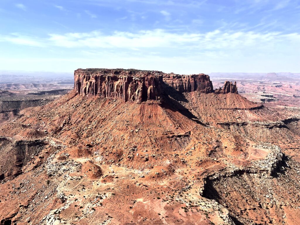 Junction Butte at the end of Grand View Point Trail in Canyonlands