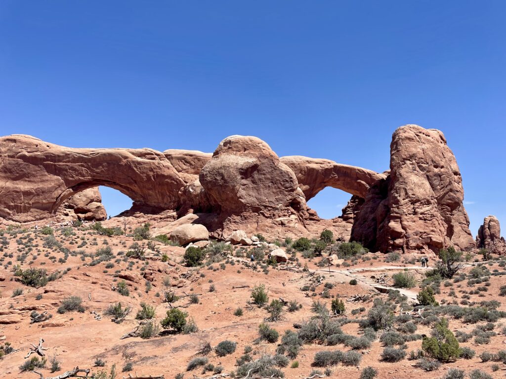 Window Arches in Arches National Park