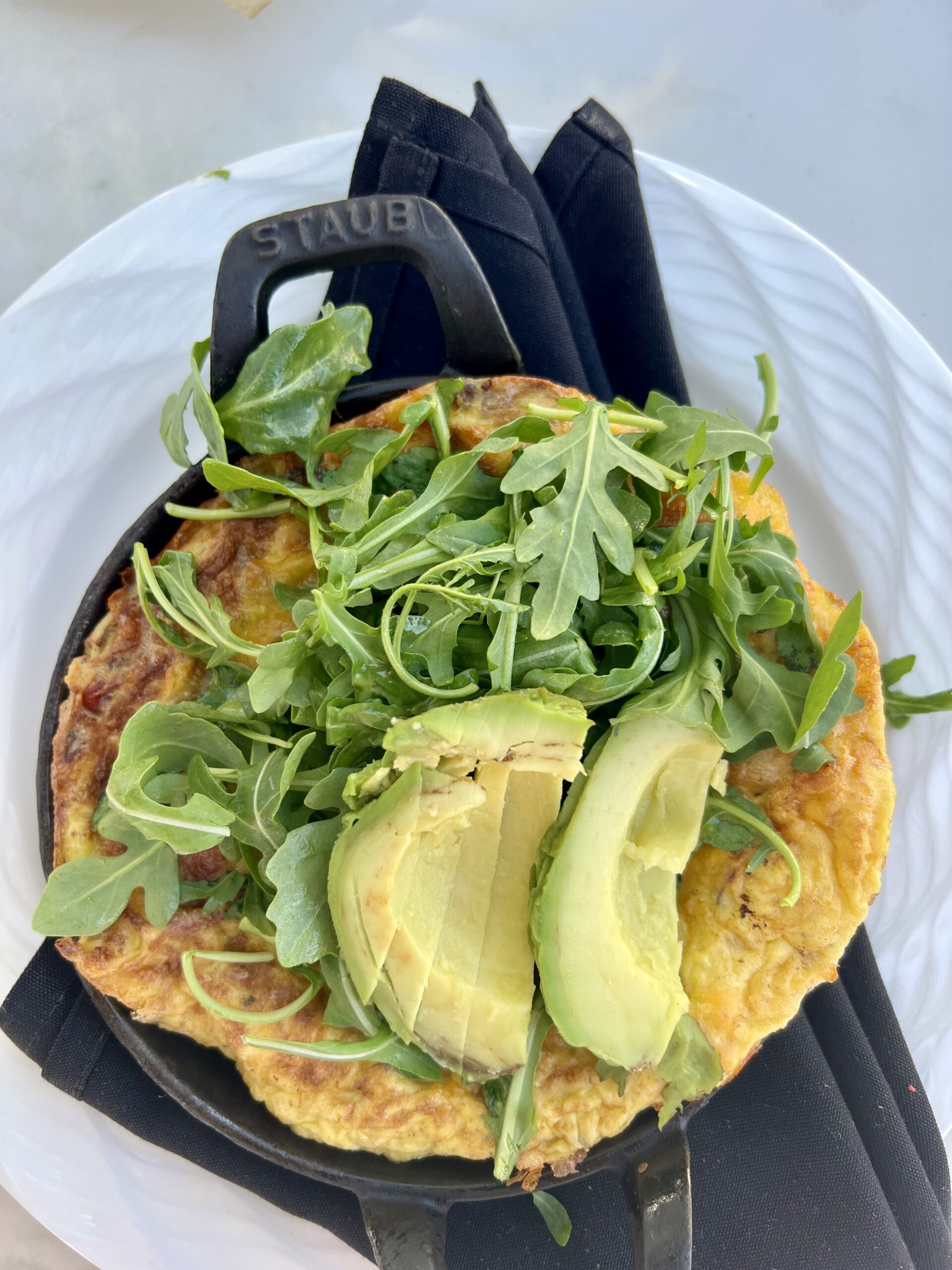 frittata with avocado