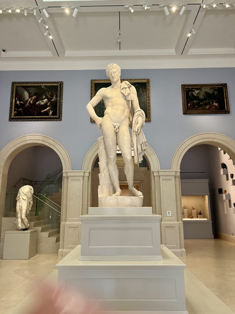 entrance hall with the Landsdowne Hermes, 2nd century