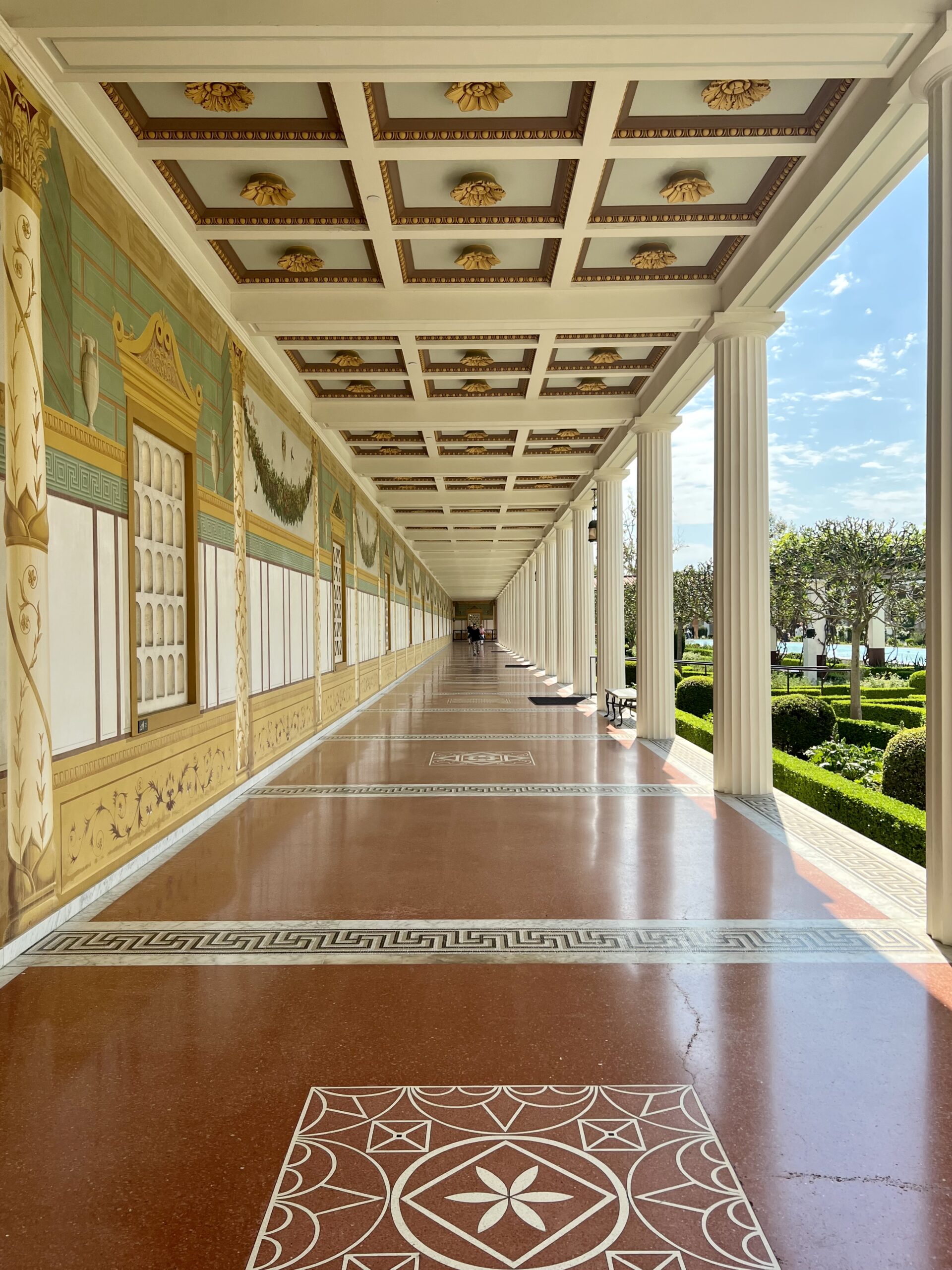 porticos  with wall frescos