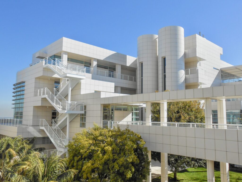 the Getty Center, designed by architect Richard Meier 