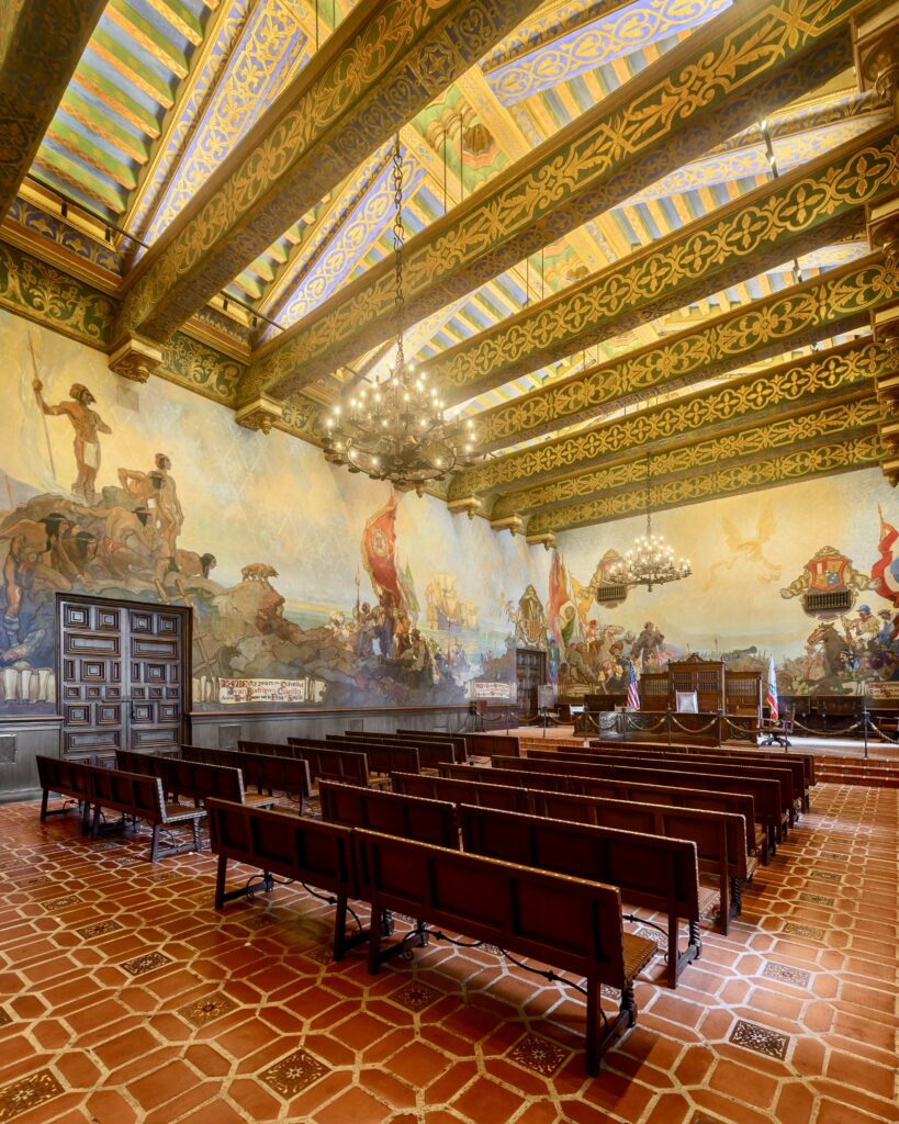 Mural Room in the Santa Barbara County Courthouse 