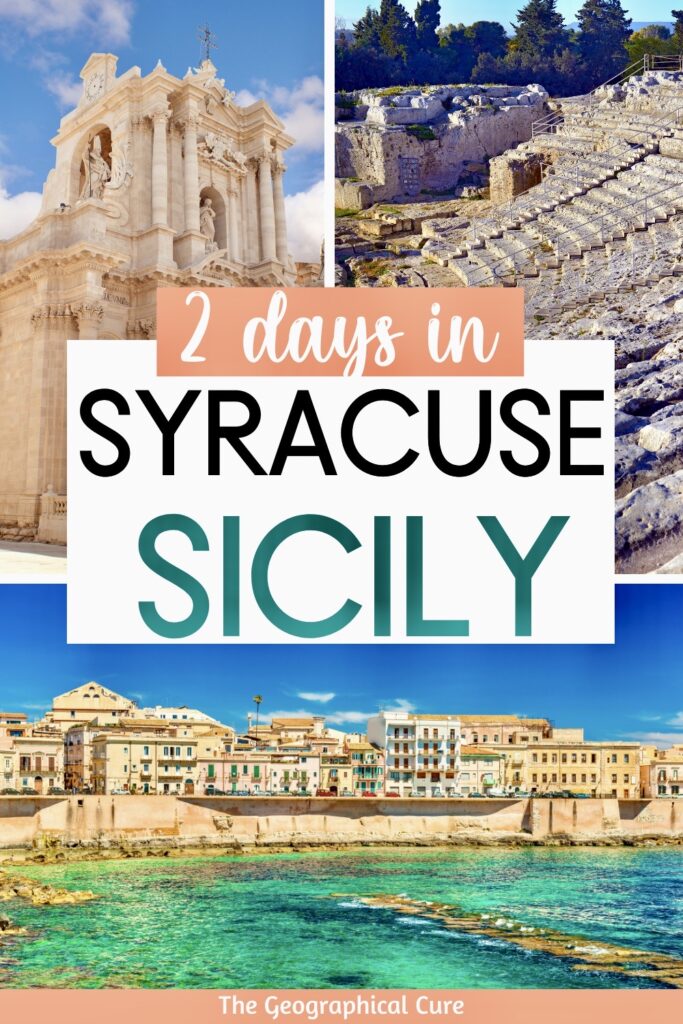 Pinterest pin for Ultimate 2 Days In Syracuse Sicily Itinerary