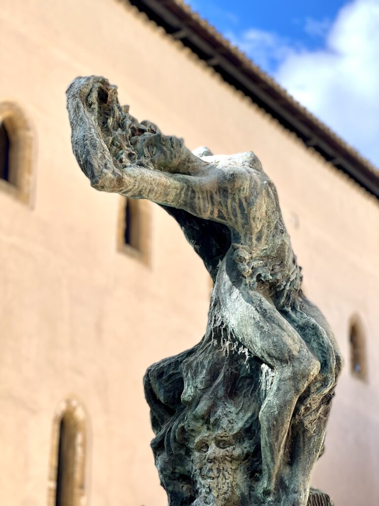 sculpture outside the Archaeological Museum