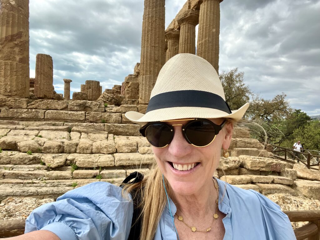 admiring the Temple of Juno in the Valley of the Temples