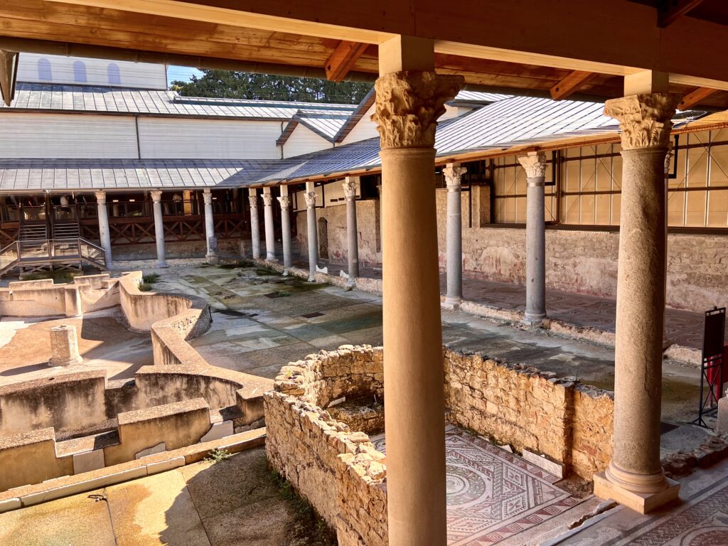 Peristyle Courtyard, the center of the villa