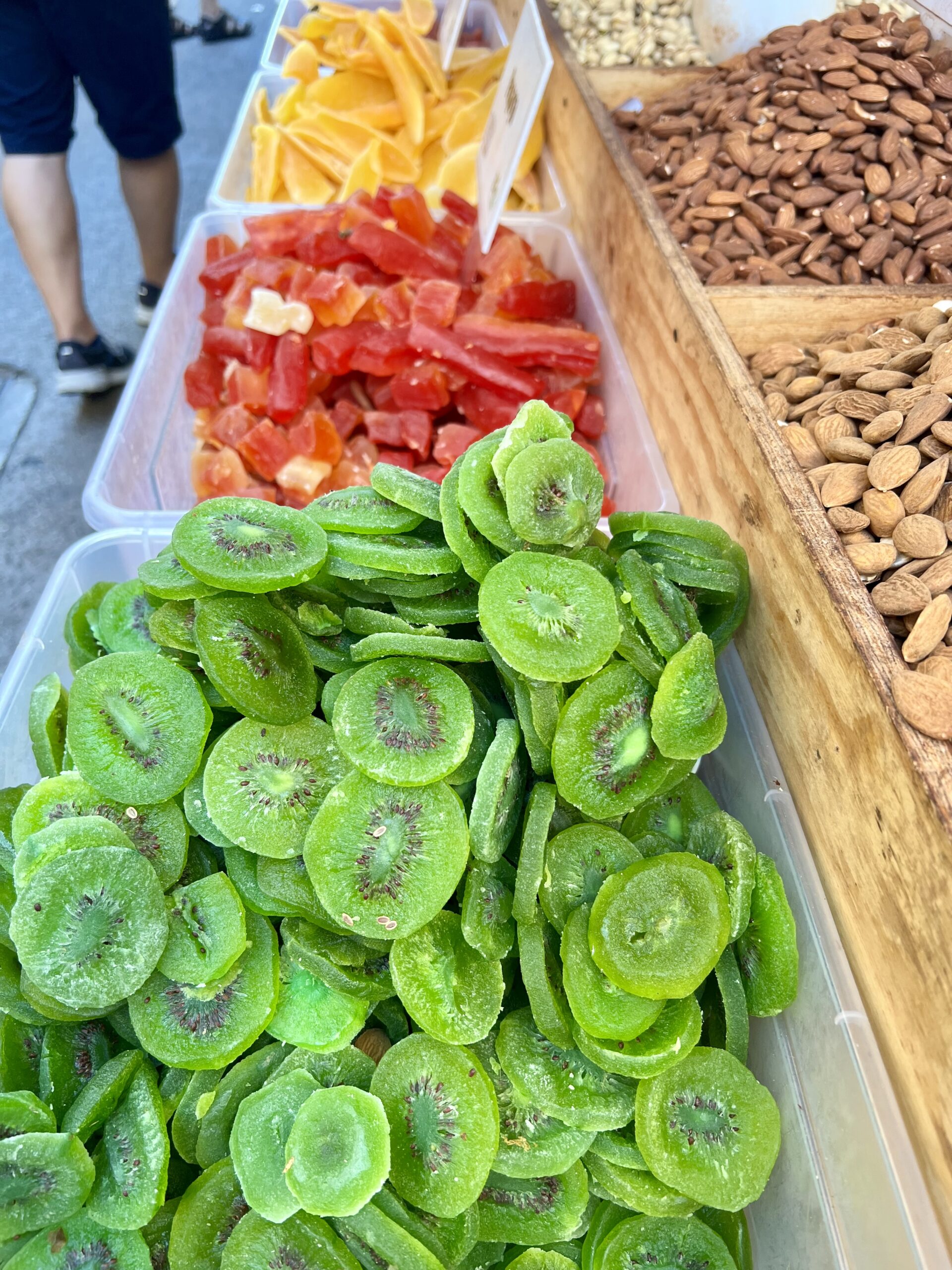 dried fruit at Ortigia Market