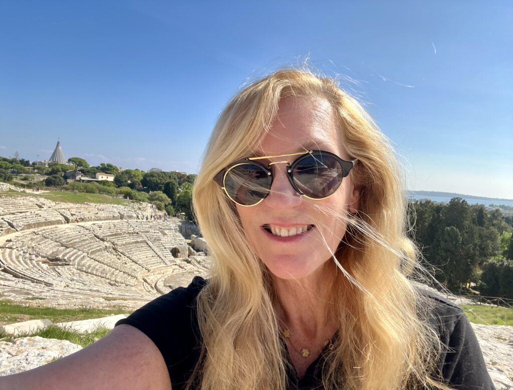 admiring the Greek Theater