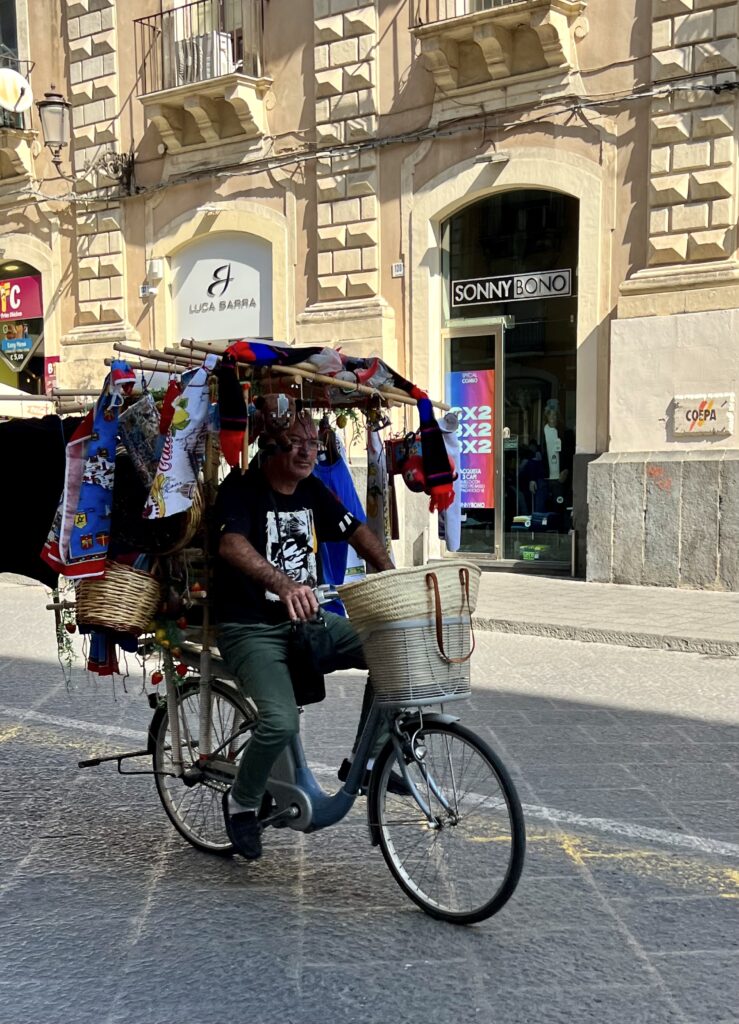 merchant on his way to the market