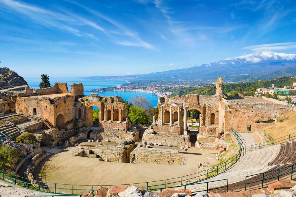 Taormina's spectacular sited Greek Theater