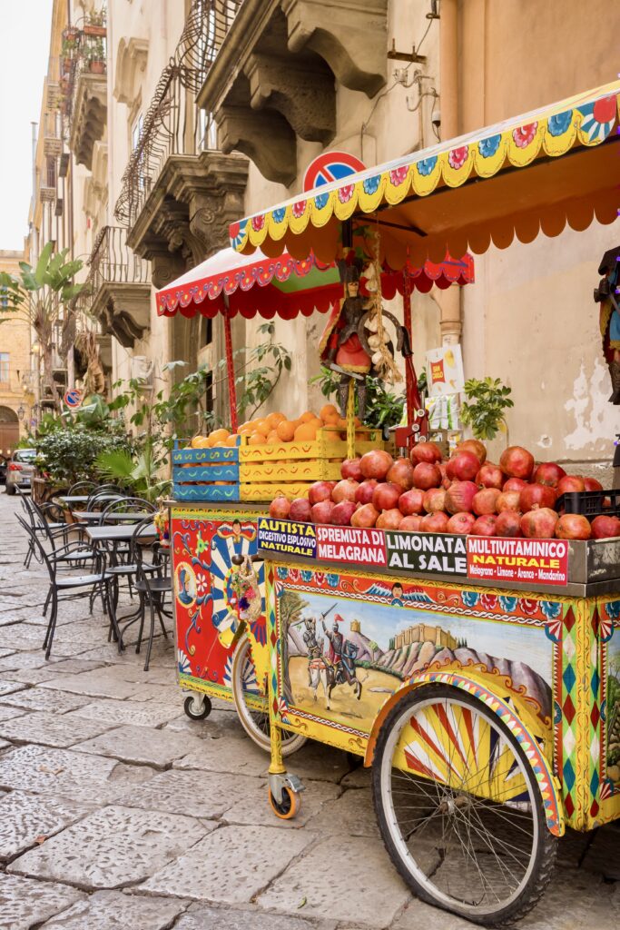 fresh fruit juice stall