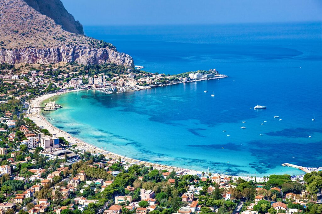 Mondello Beach outside Palermo