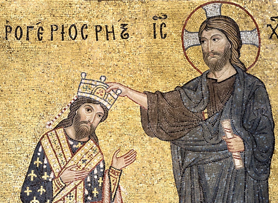 King Roger II being crowned by Christ