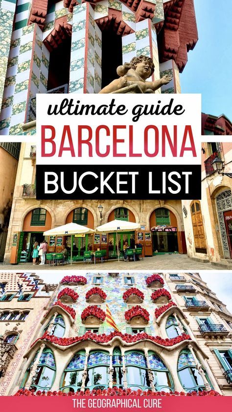 Pinterest pin graphic for Barcelona bucket list