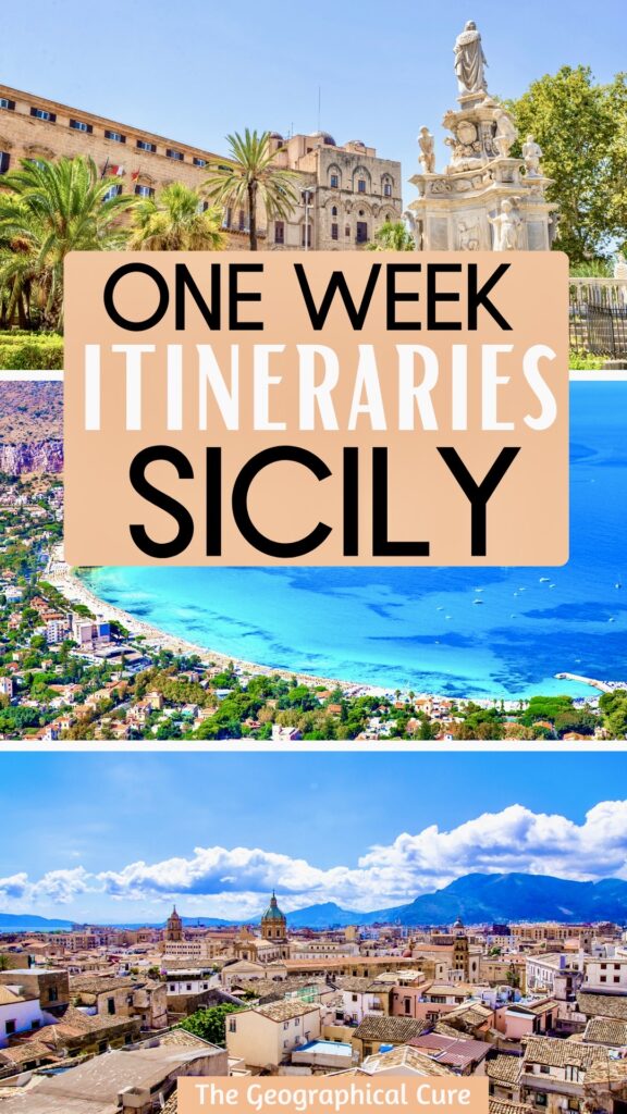Pinterest pin for one week in Sicily itineraries