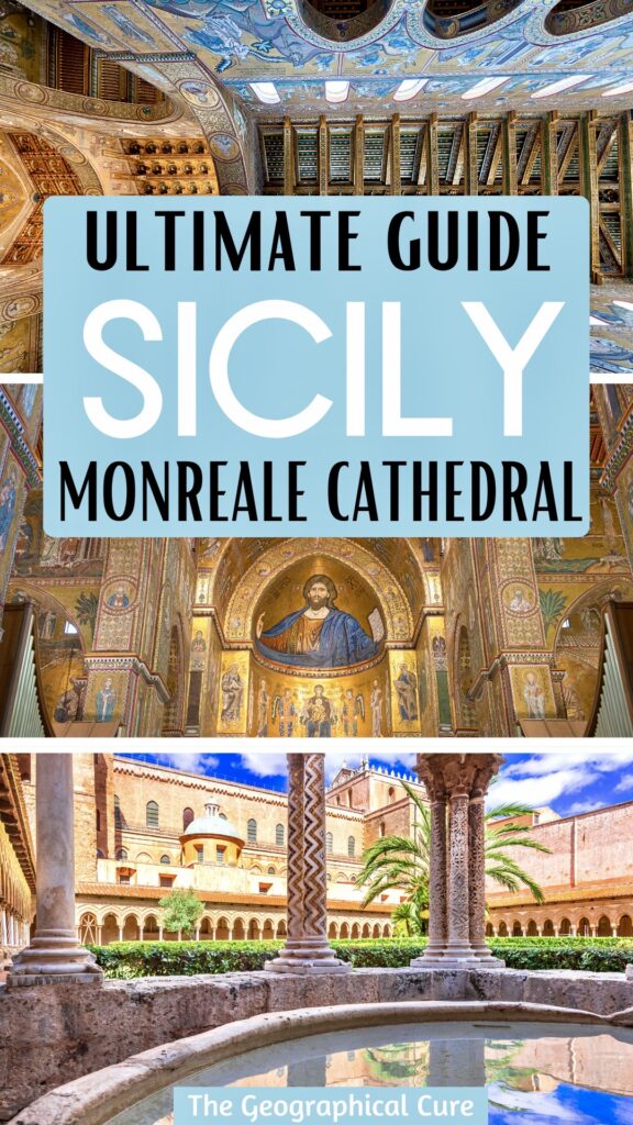 Pinterest pin for guide to Monreale Cathedral