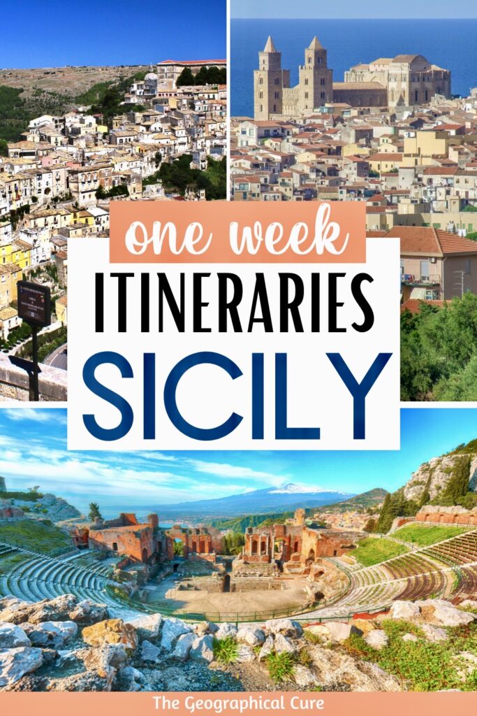 Pinterest pin for 7 days in Sicily itineraries