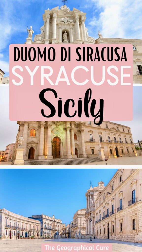 Pinterest pin for Guide To Syracuse Cathedra In Sicily